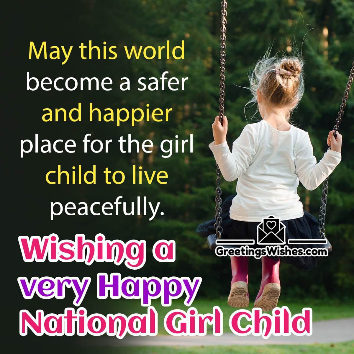 Happy National Girl Child Day Wish