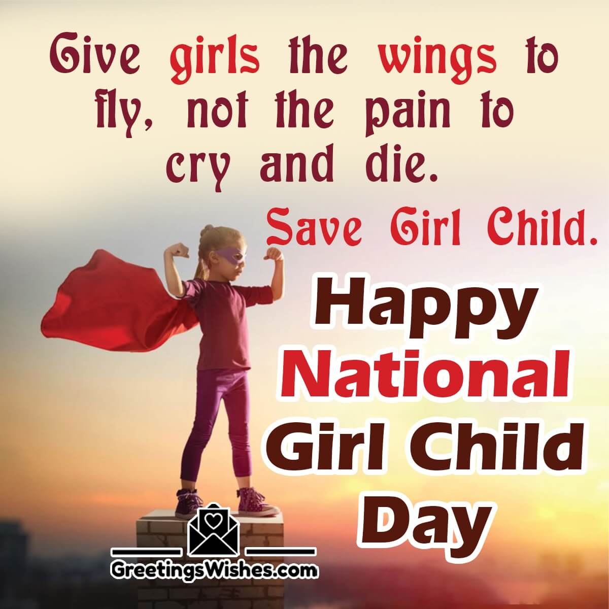 National Girl Child Day Wishes, Messages  (24th January)