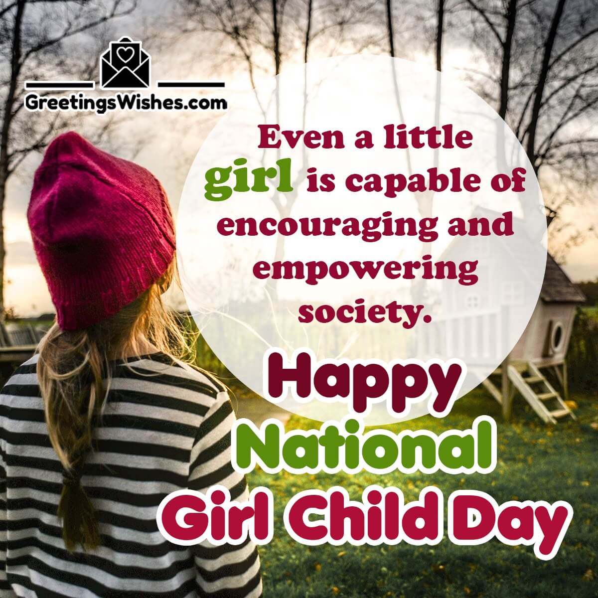 Happy National Girl Child Message