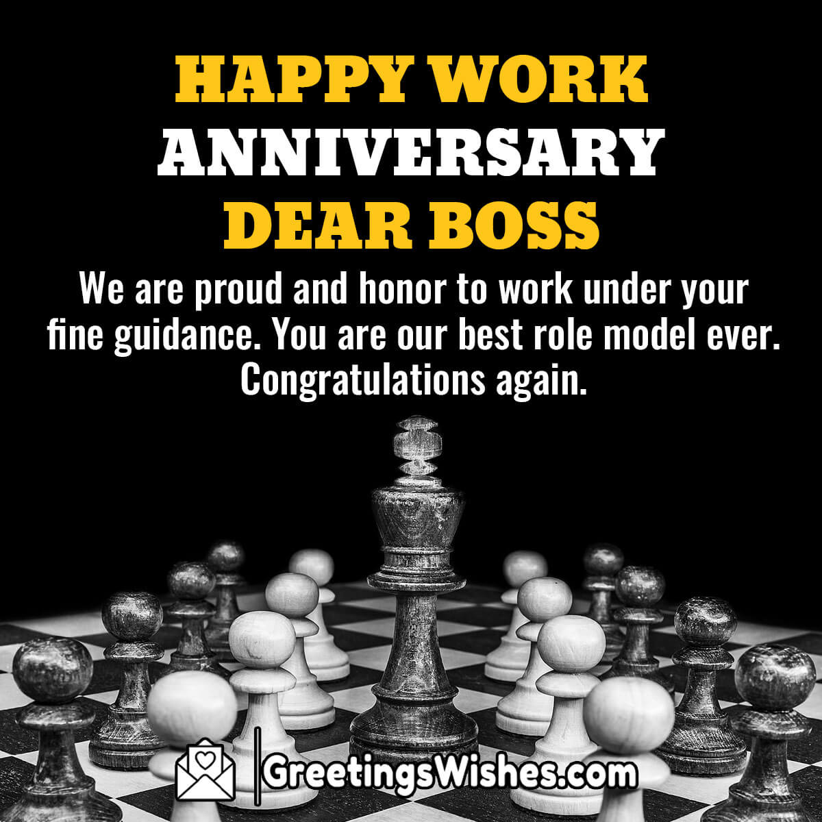 Happy Work Anniversary Dear Boss