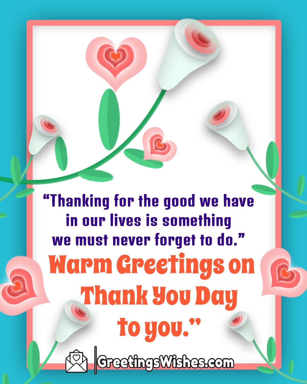 International Thank You Day Greeting Card