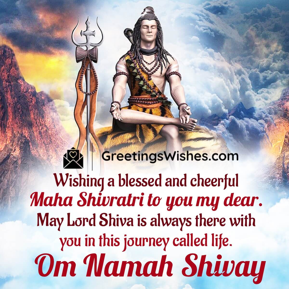 Blessed And Cheerful Maha Shivratri Image