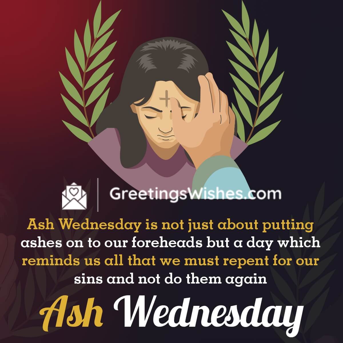 Happy Ash Wednesday Message