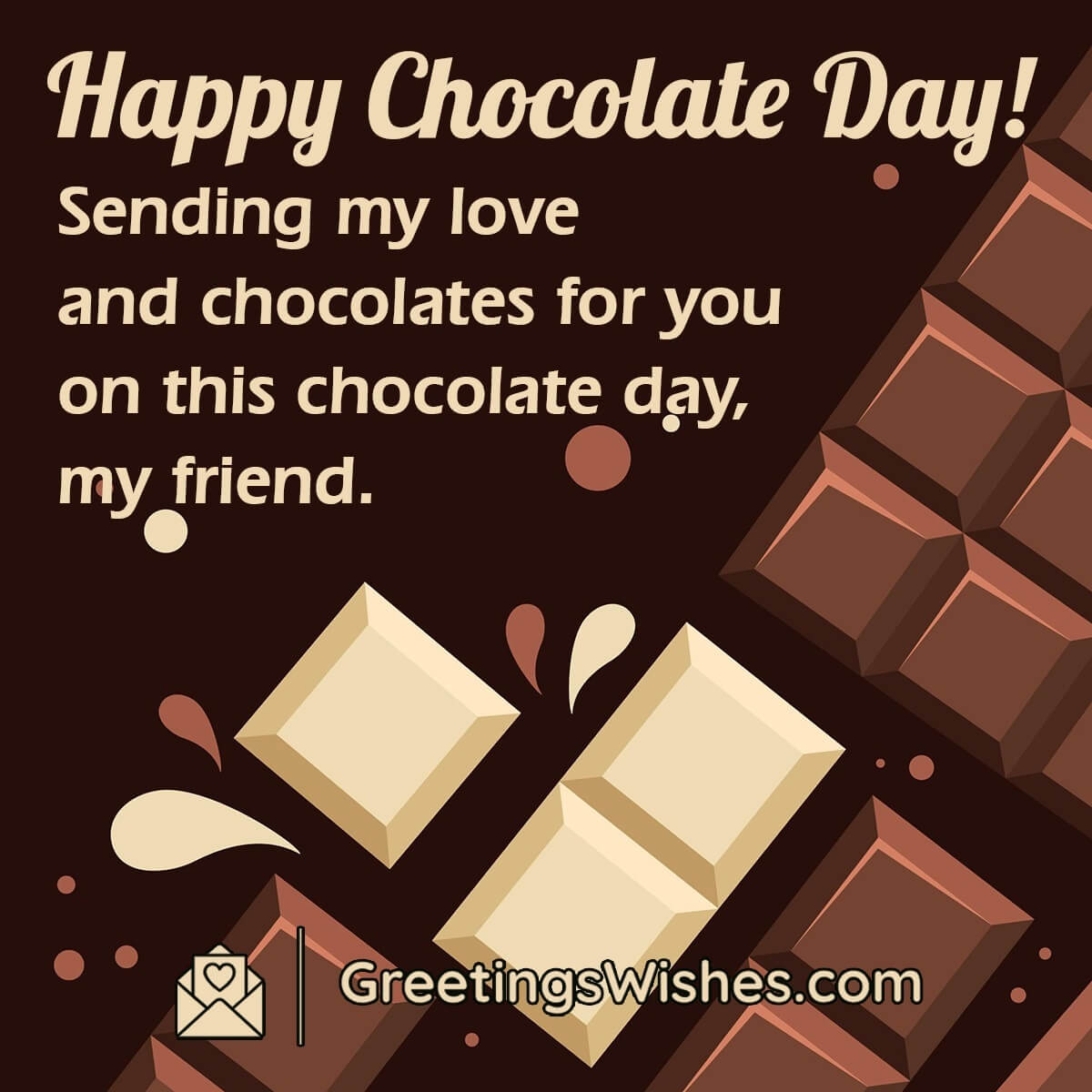 Happy Chocolate Day Wish For Friend