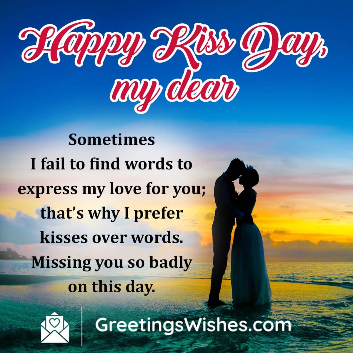 Happy Kiss Day Message For Love