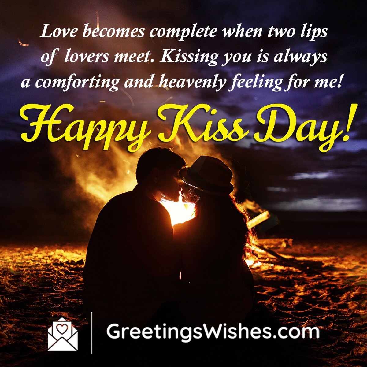 Happy Kiss Day Message For Lovers