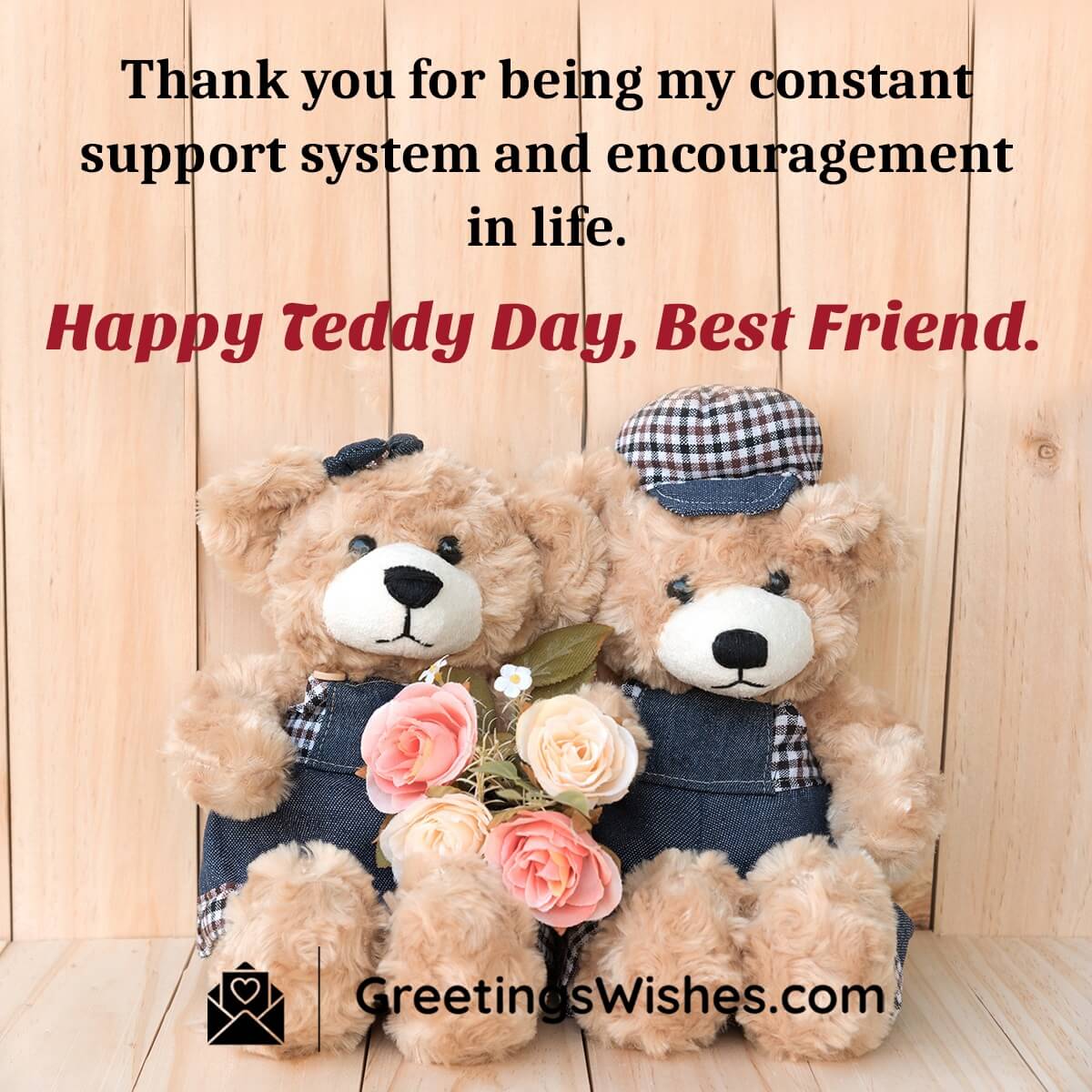 Happy Teddy Day Wish For Best Friend