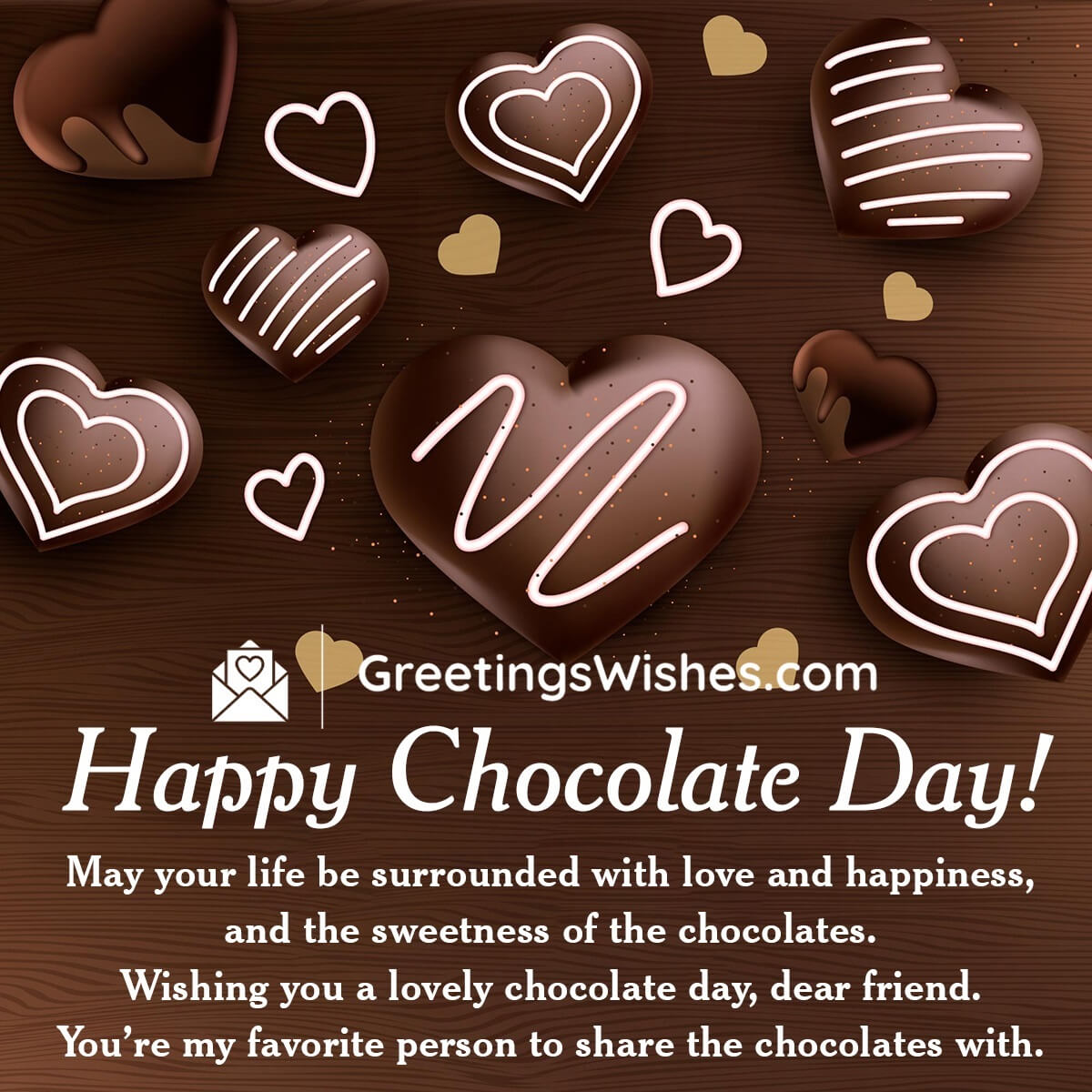 Lovely Chocolate Day Wish For Friend