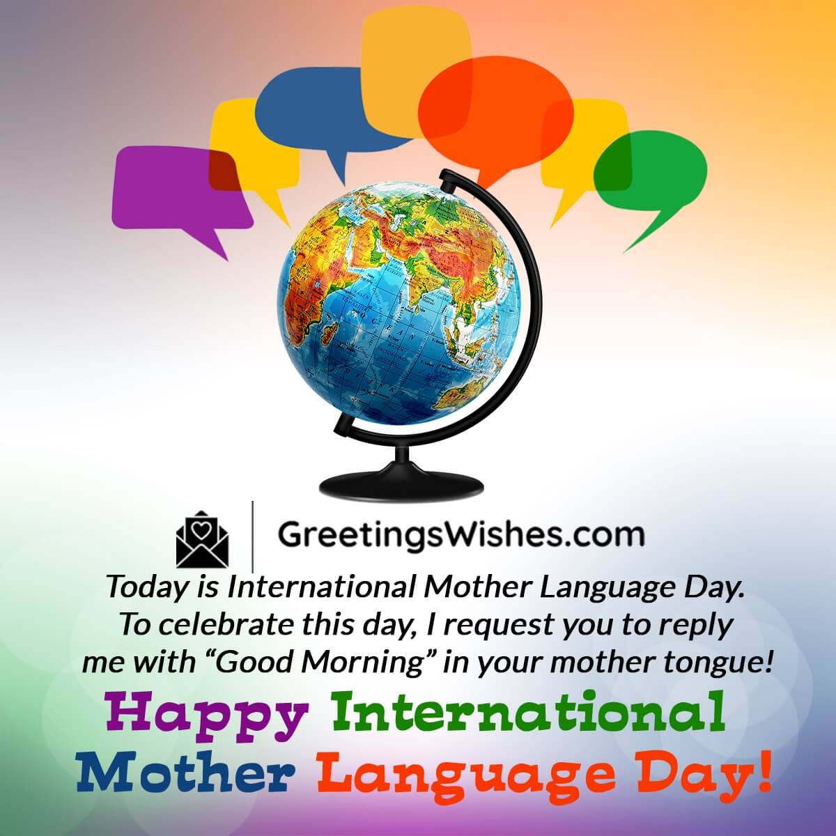 Mother Language Day Card