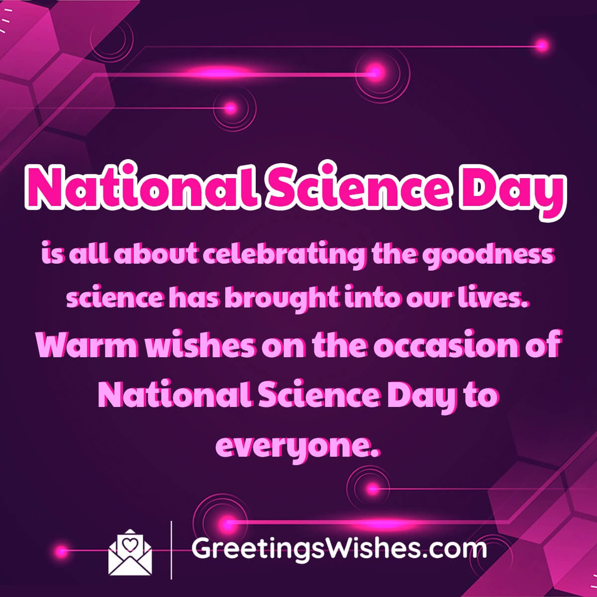 Warm Wishes On National Science Day