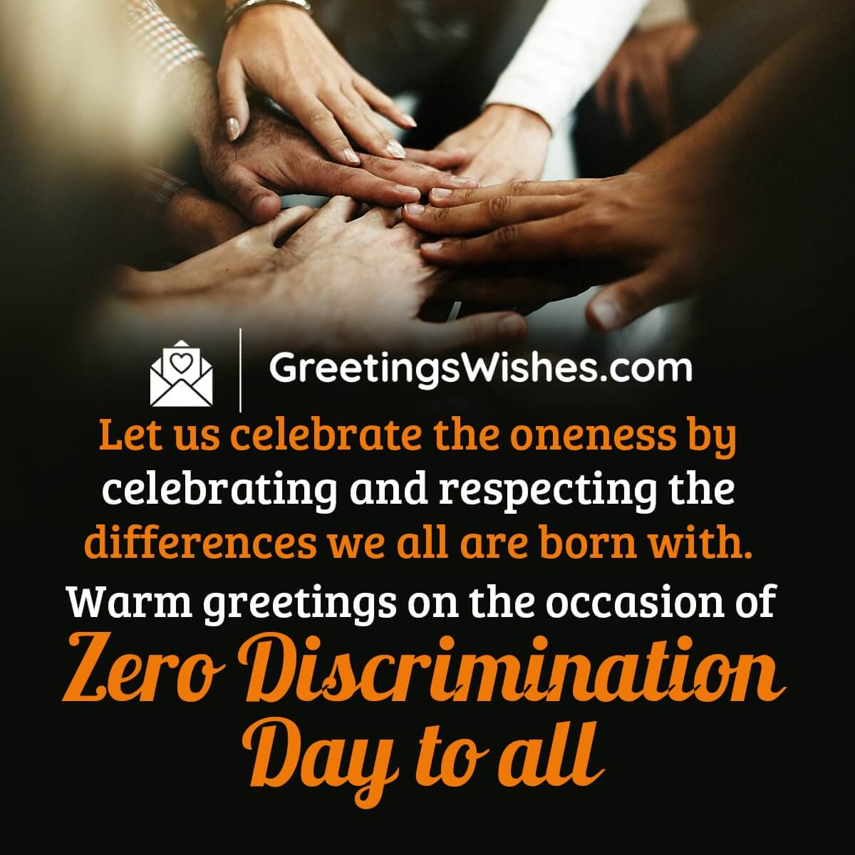 Zero Discrimination Day Greetings