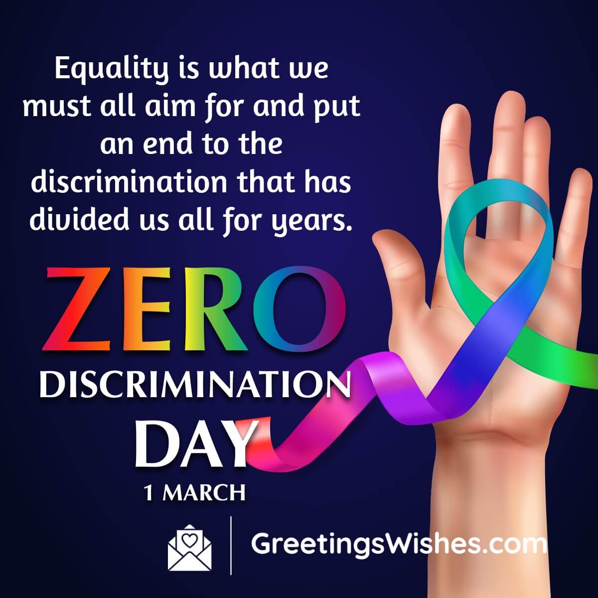 Zero Discrimination Day Quotes, Wishes, Messages