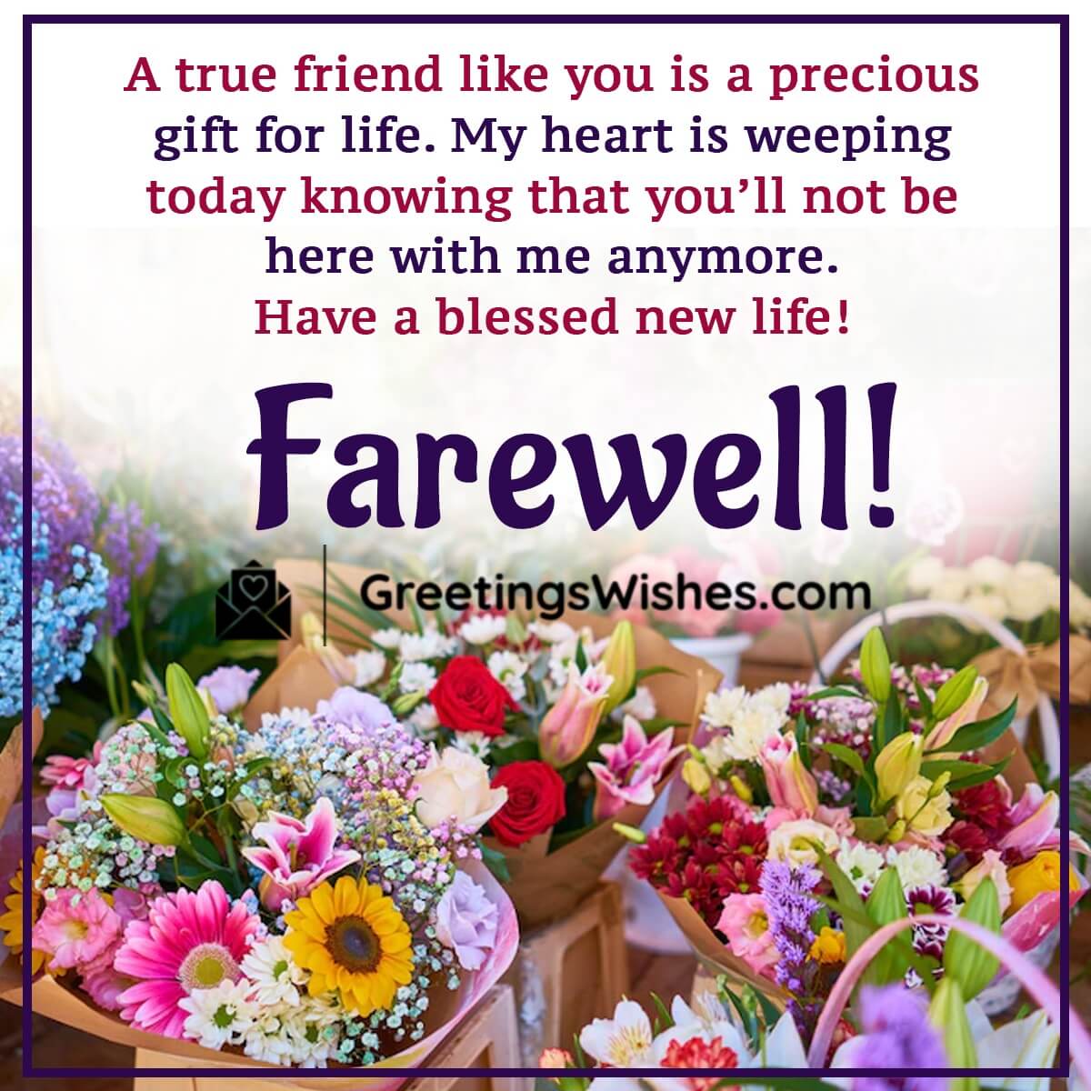 Best Farewell Message To Friend