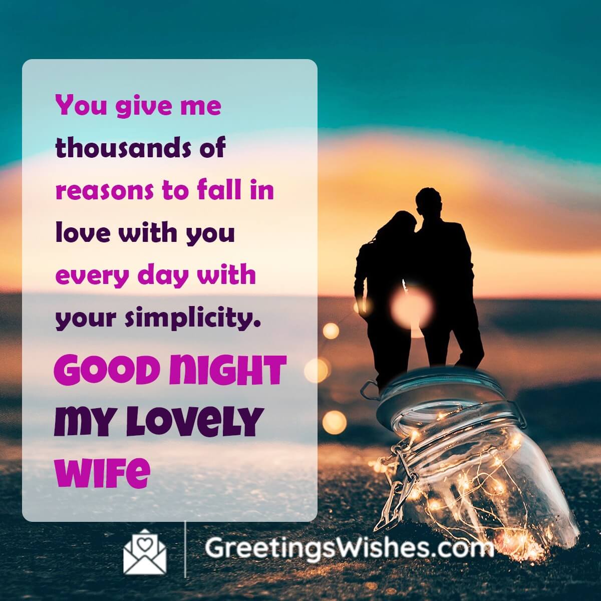 Good Night Messages For Lovely Wife