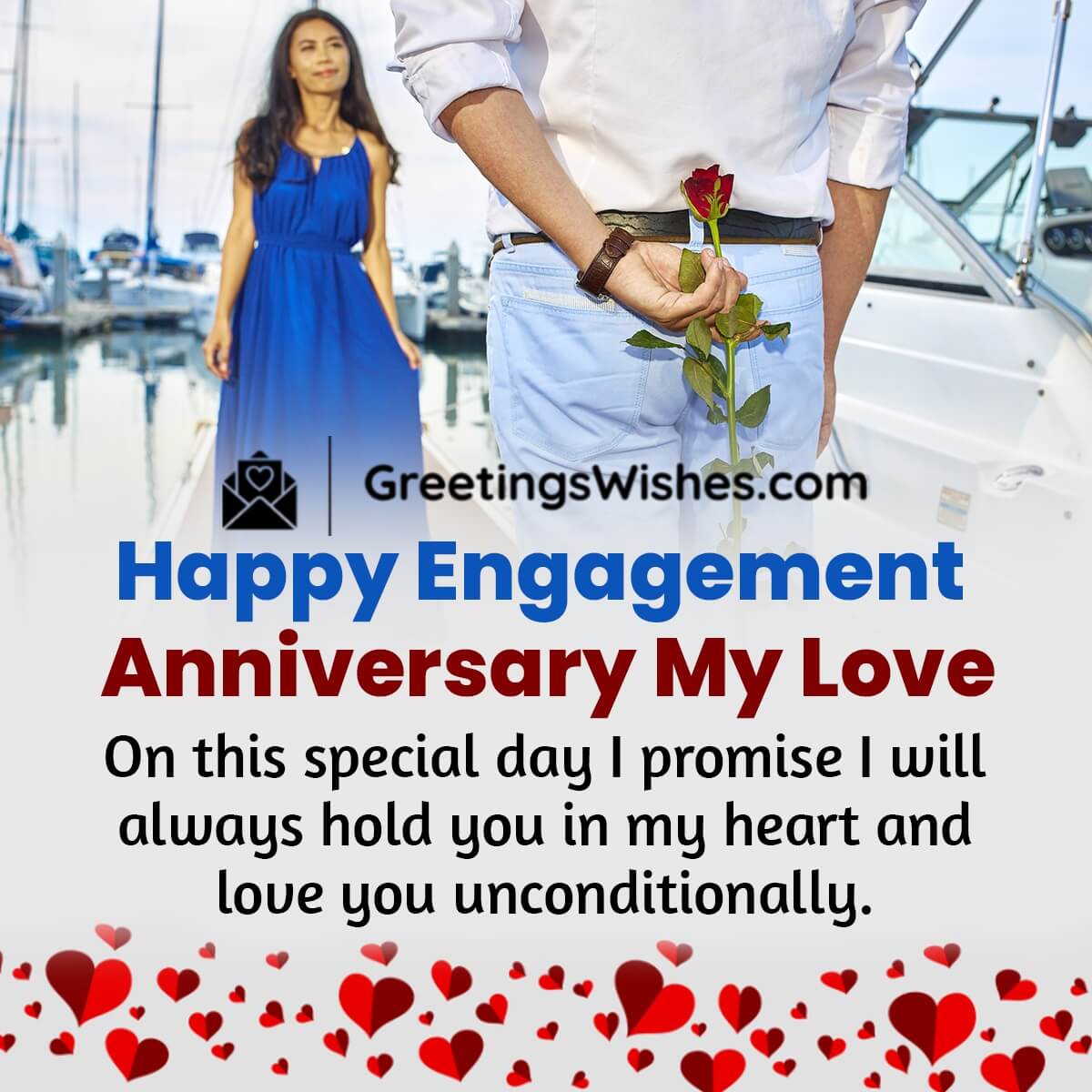 Happy Engagement Anniversary To My Love
