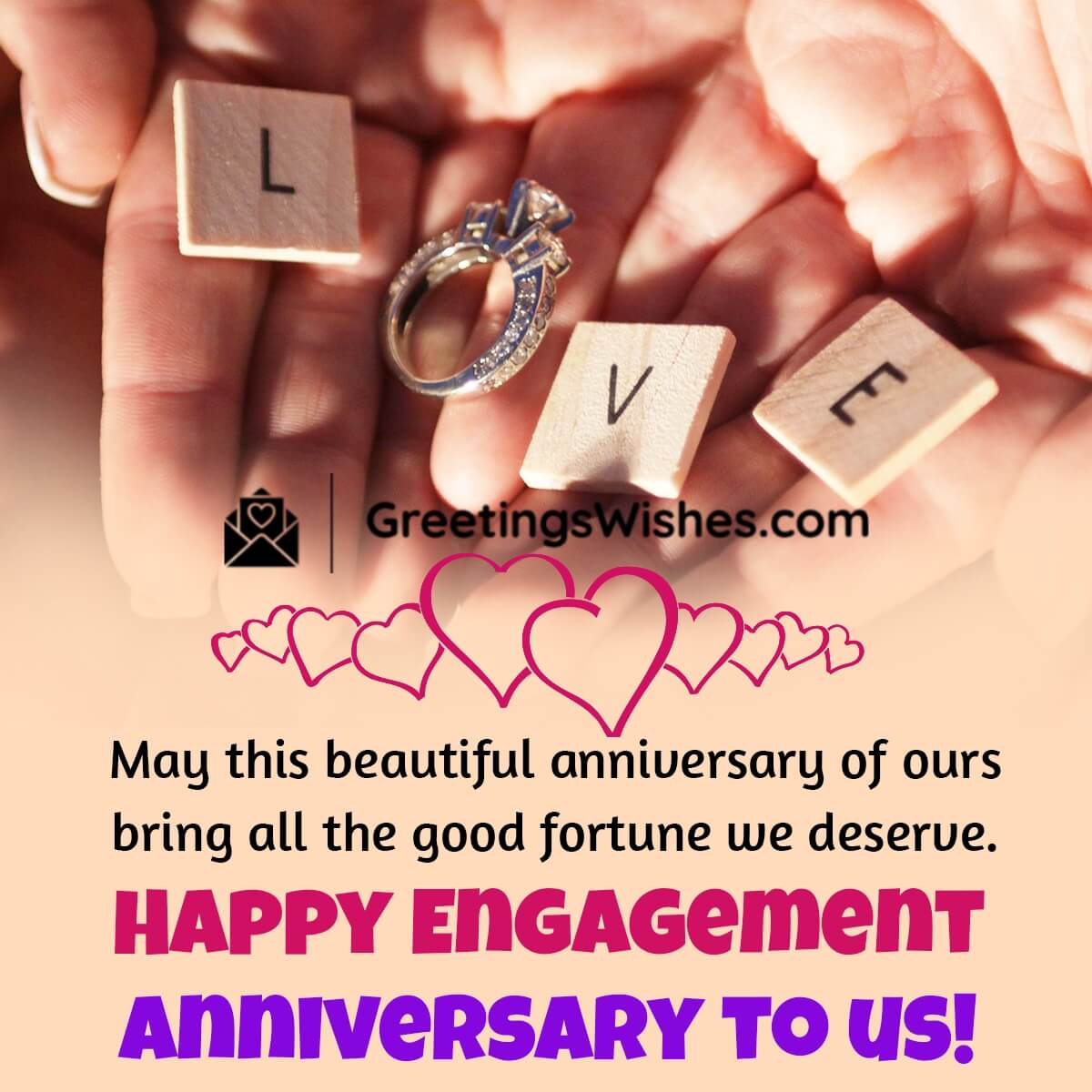 Happy Engagement Anniversary Wish