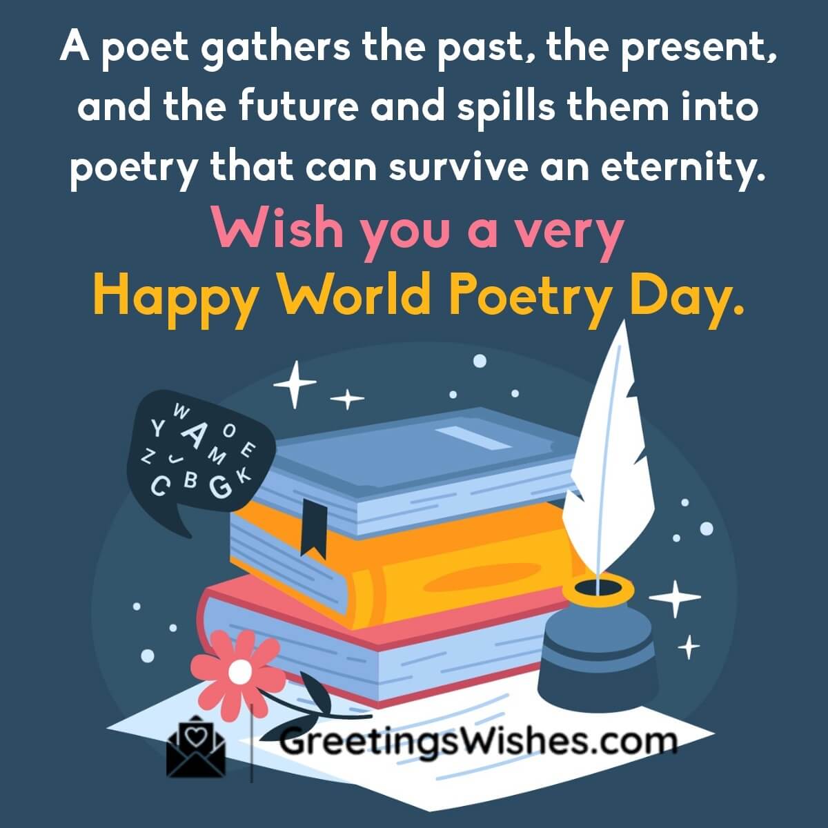 Happy World Poetry Day Quote