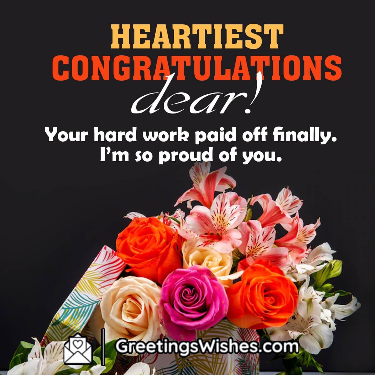 Heartiest Congratulations