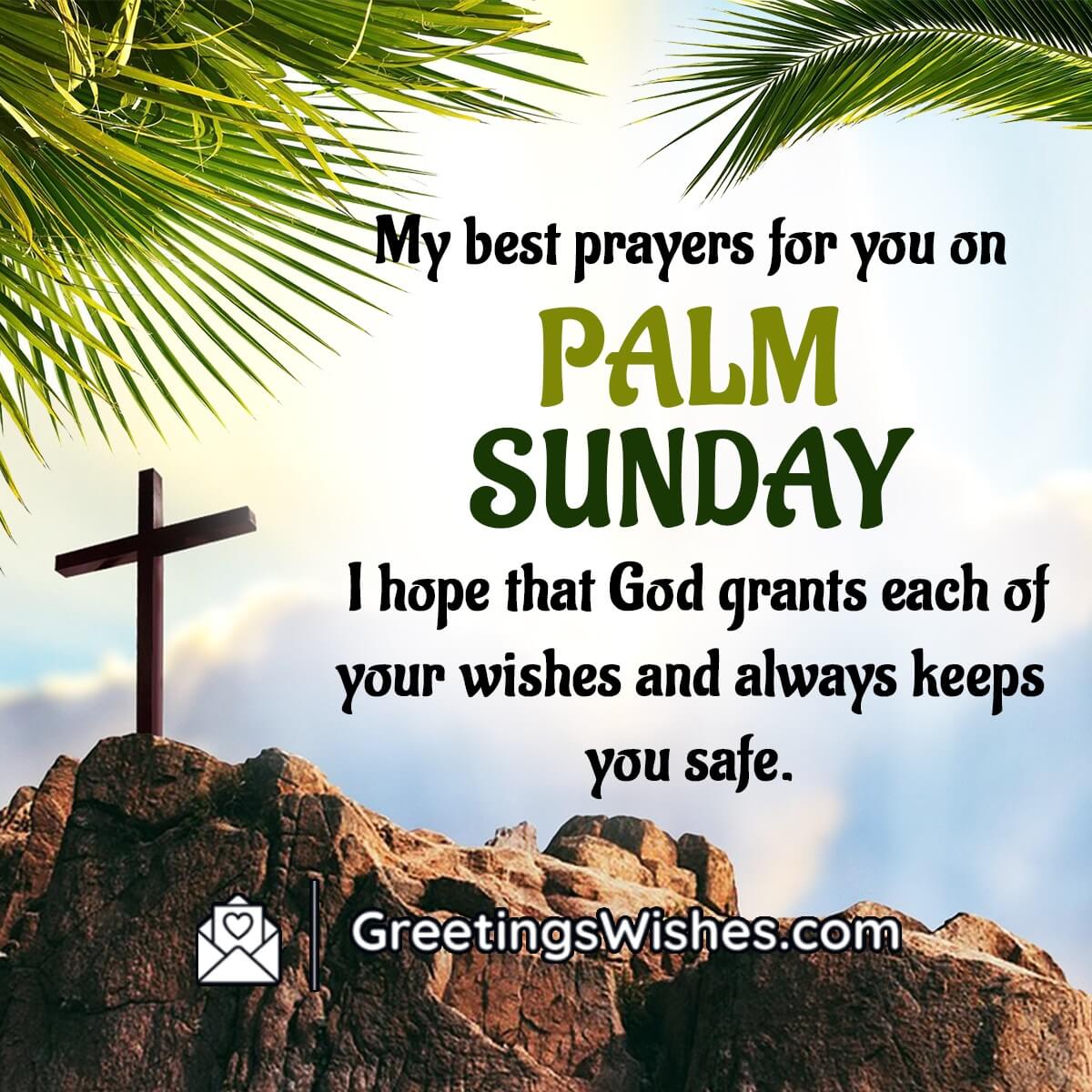 Palm Sunday Prayer Message