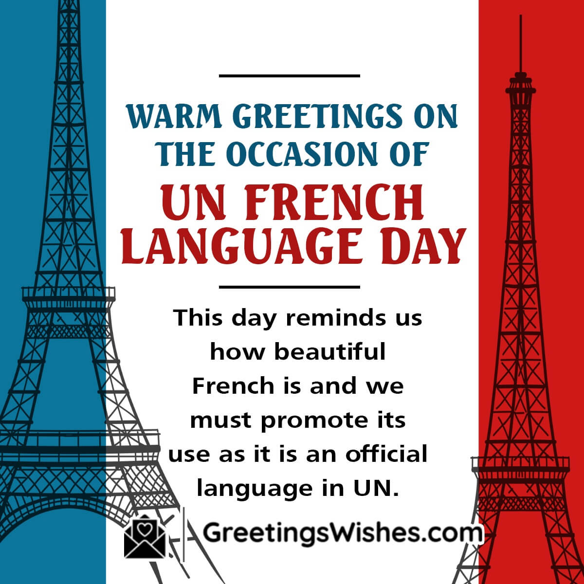 Un French Language Day Greetings