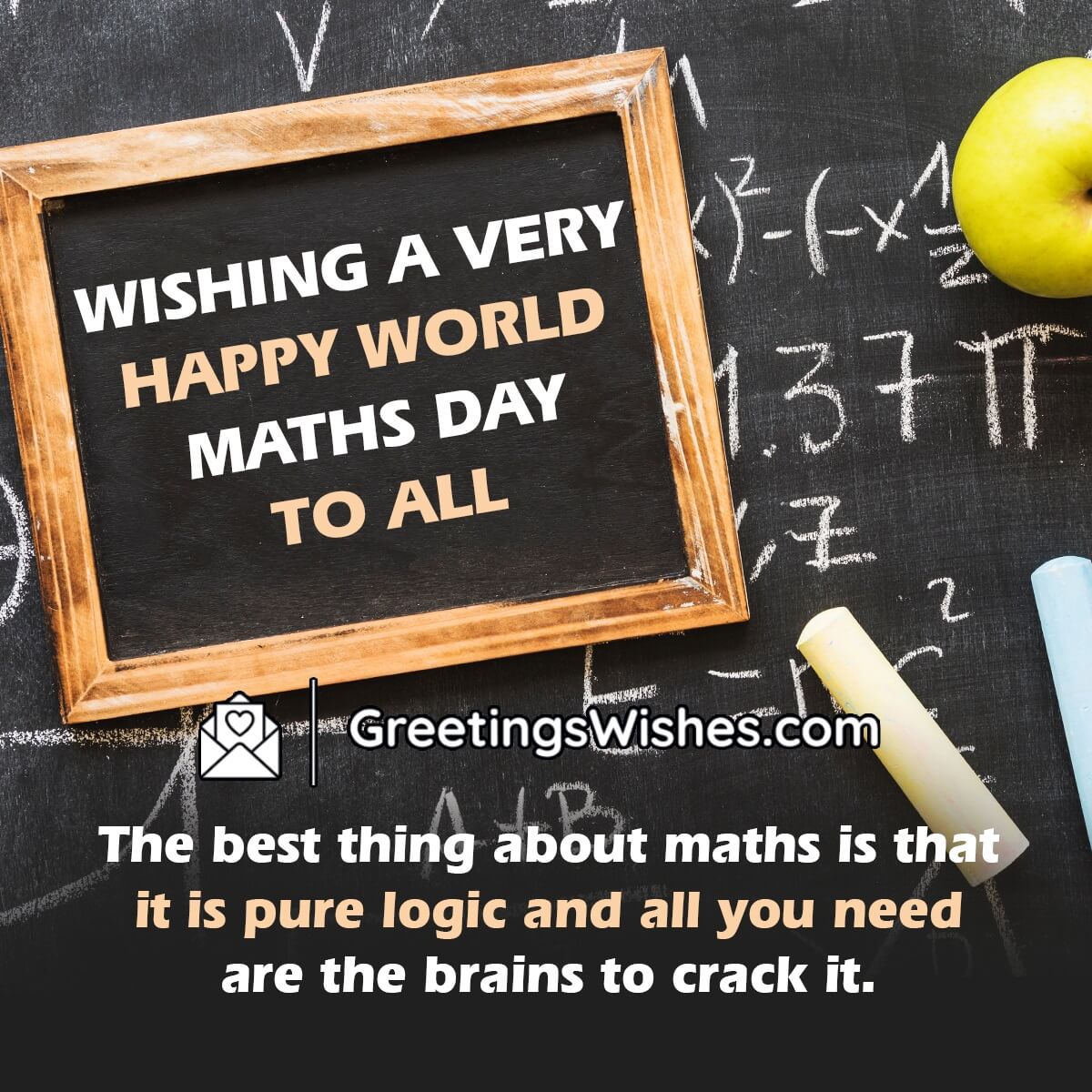 Wishing A Very Happy World Maths Day