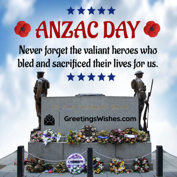 Anzac Day Wishes Messages ( 25 April ) Greetings Wishes