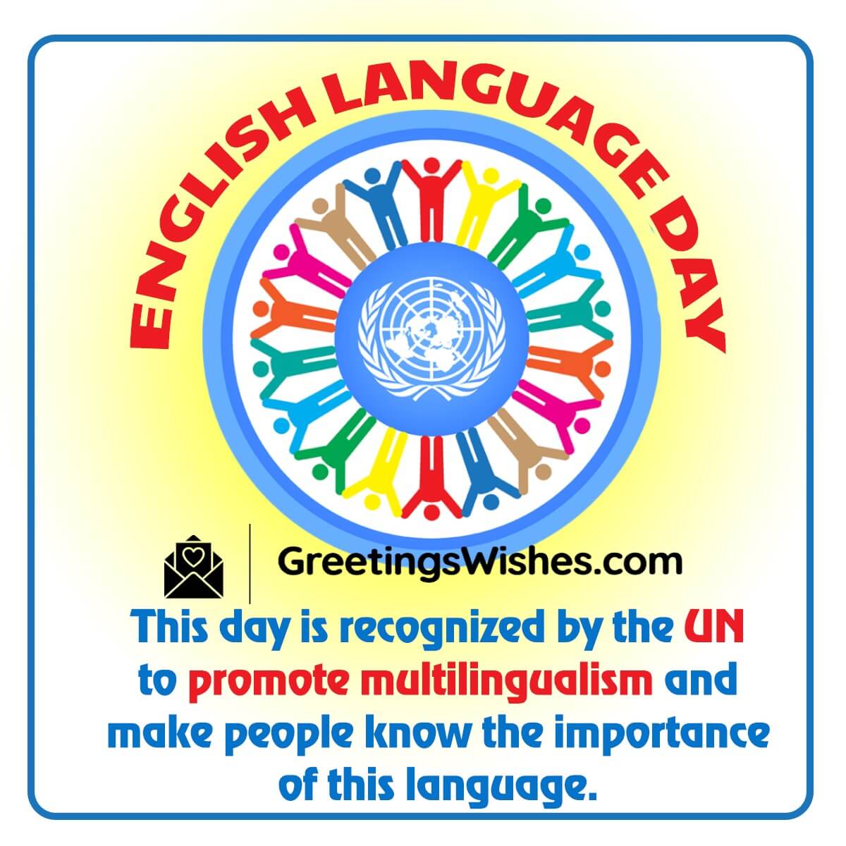 English Language Day Message