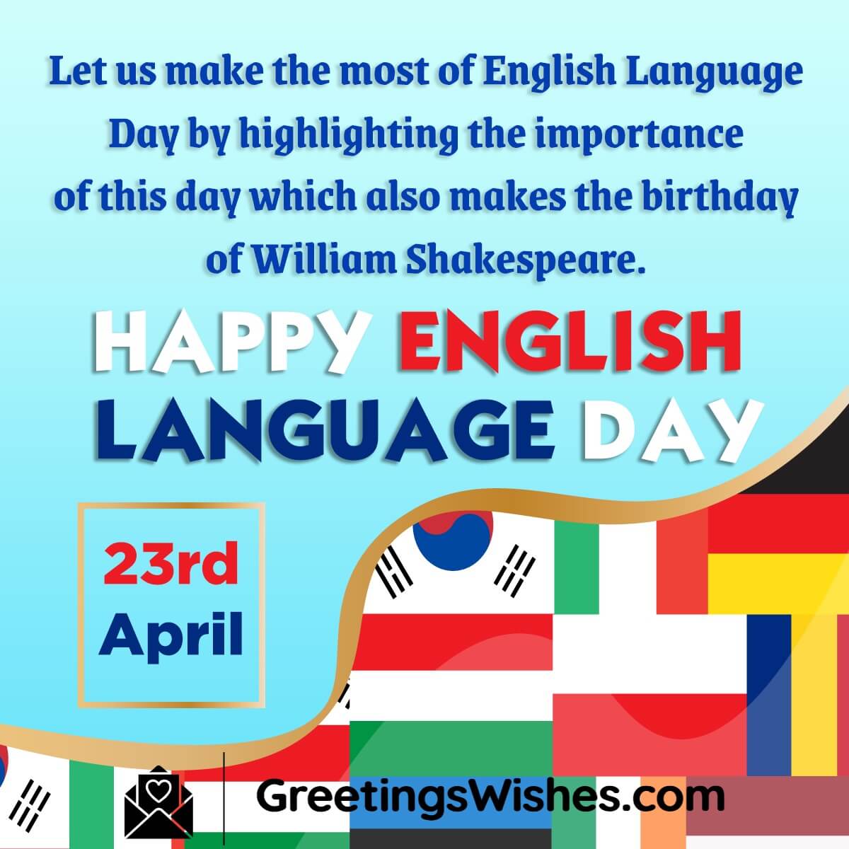 English Language Day Messages