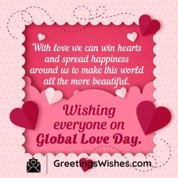 Global love day messages greetings wishes
