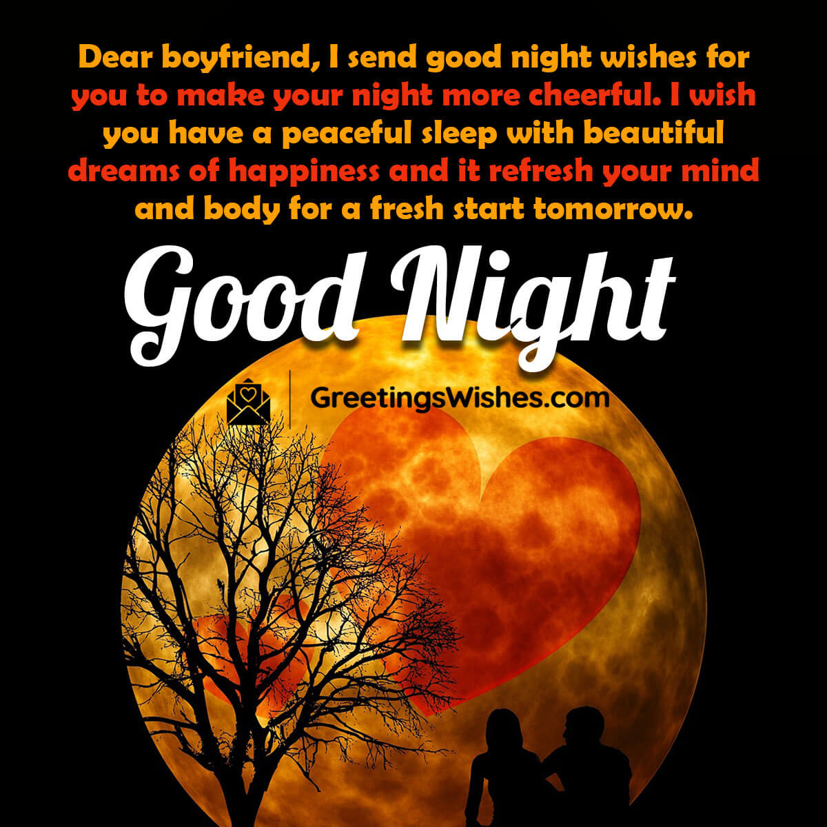 Good Night Wishes To Boyfriend