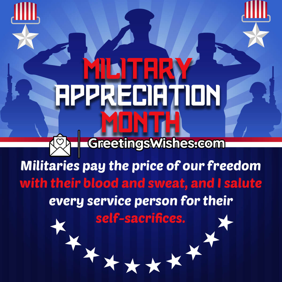 Happy Military Appreciation Month Status