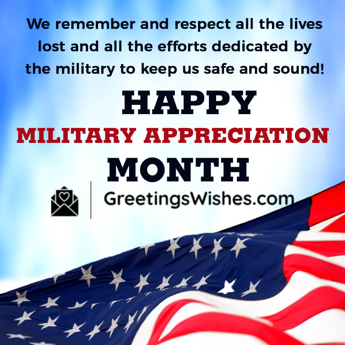 Happy Military Appreciation Month Wish