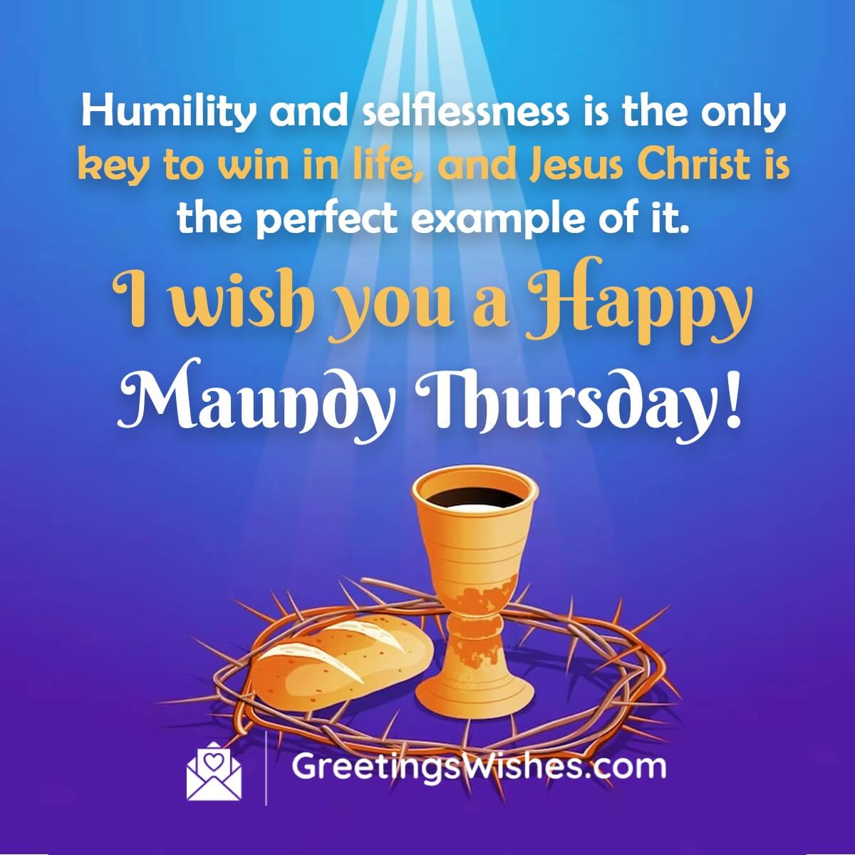 Maundy Thursday Wish Image