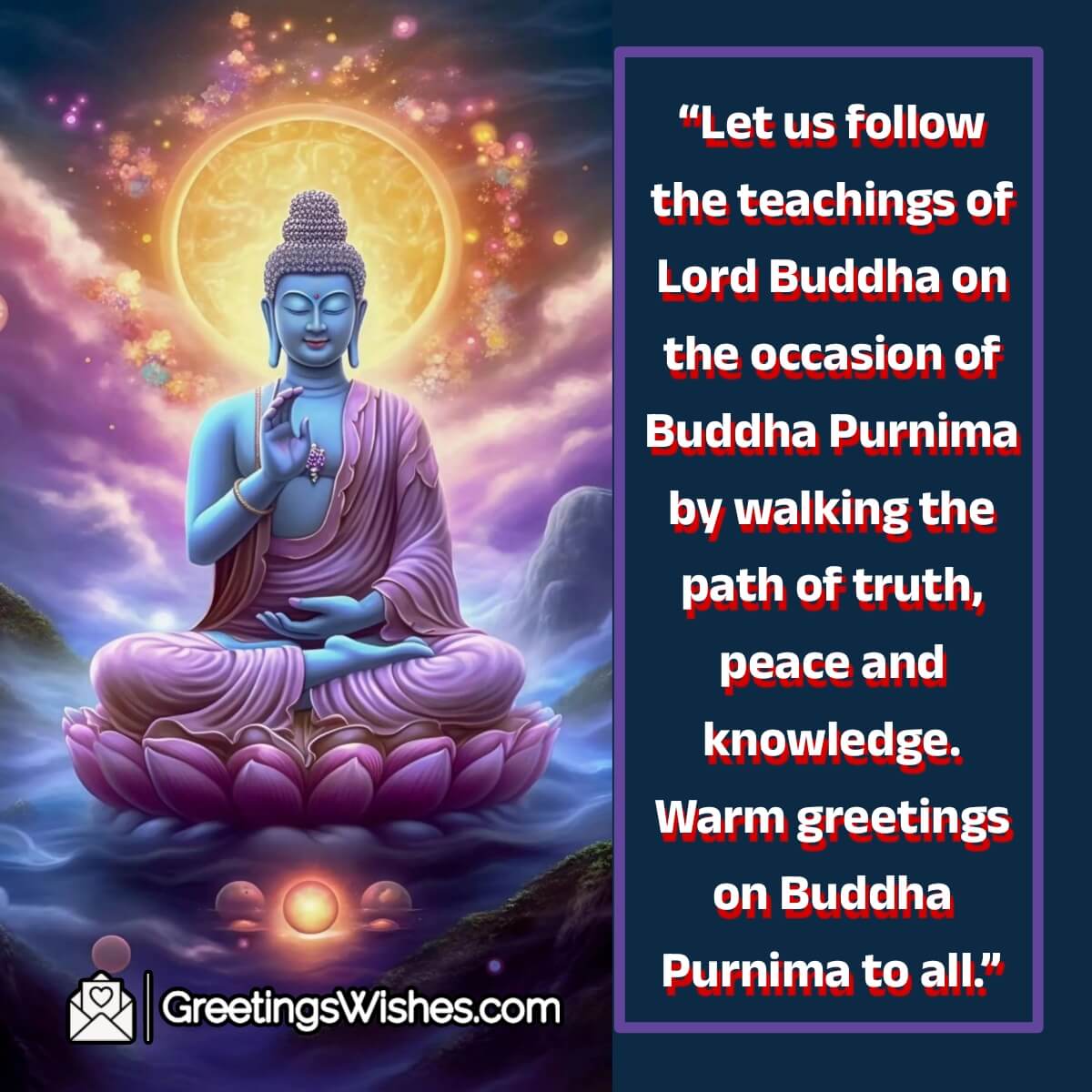 Buddha Purnima Message Picture