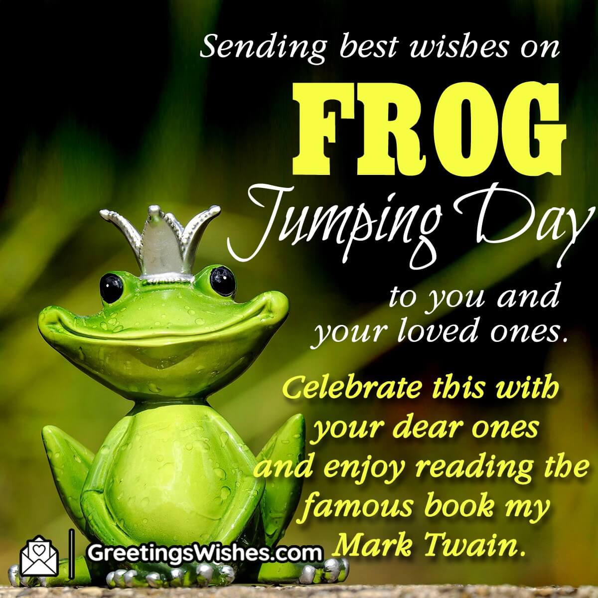 Frog Jumping Day Wishes