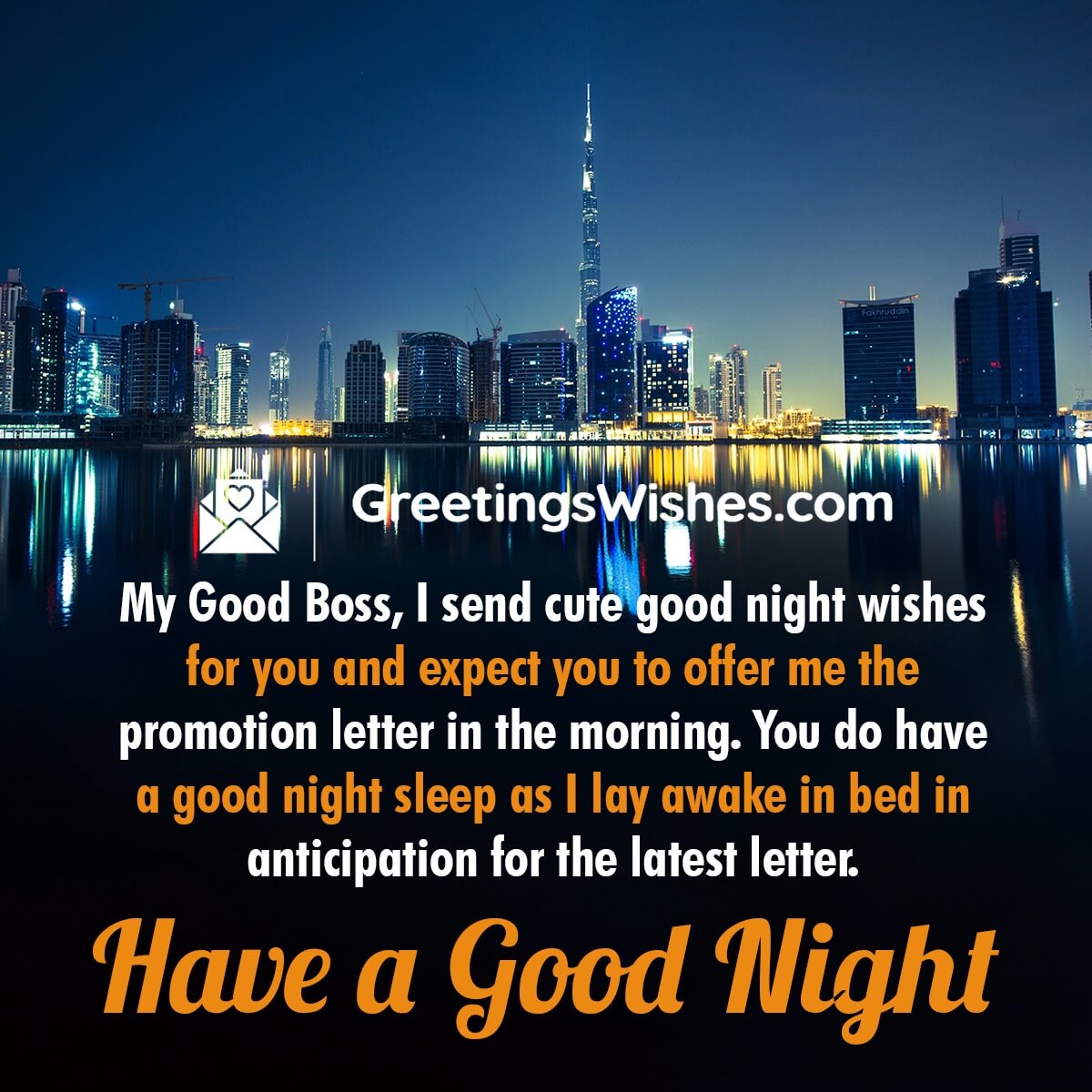 Good Night Message To Boss