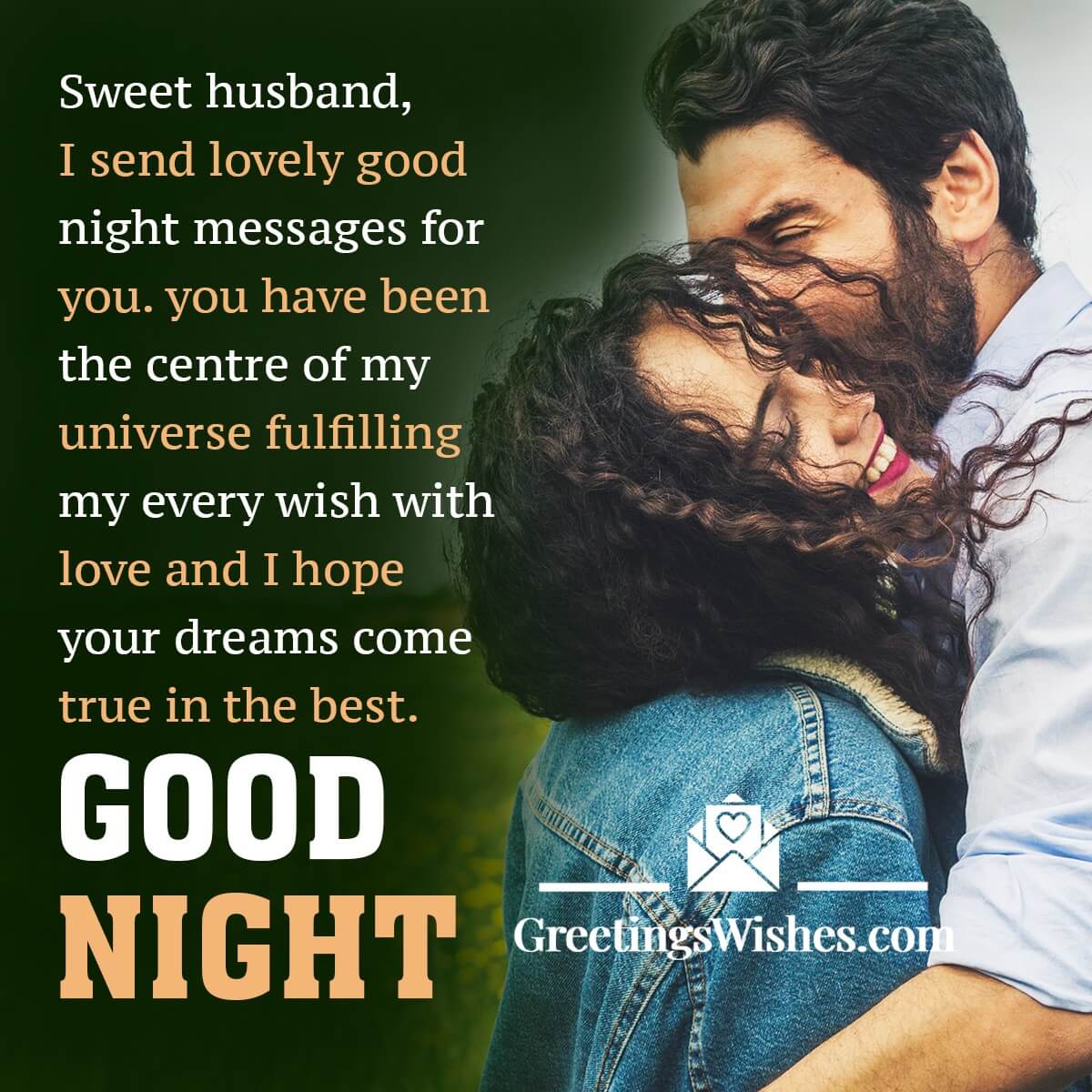 Good Night Wishes Messages to Husband - Greetings Wishes