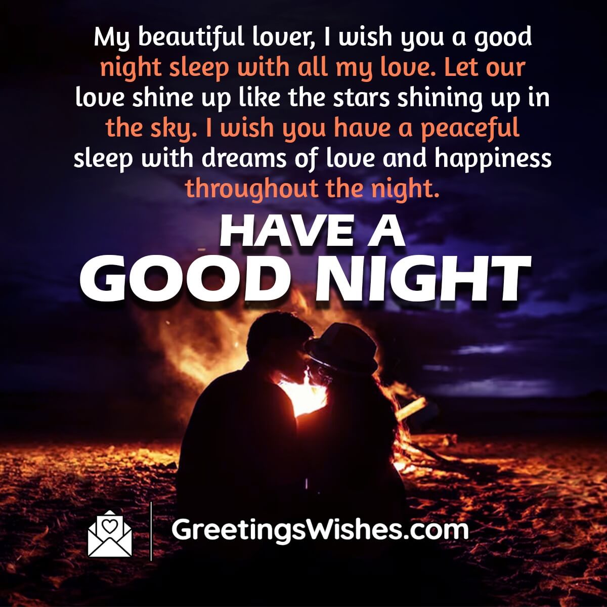 Good Night Wishes Messages to Lover - Greetings Wishes