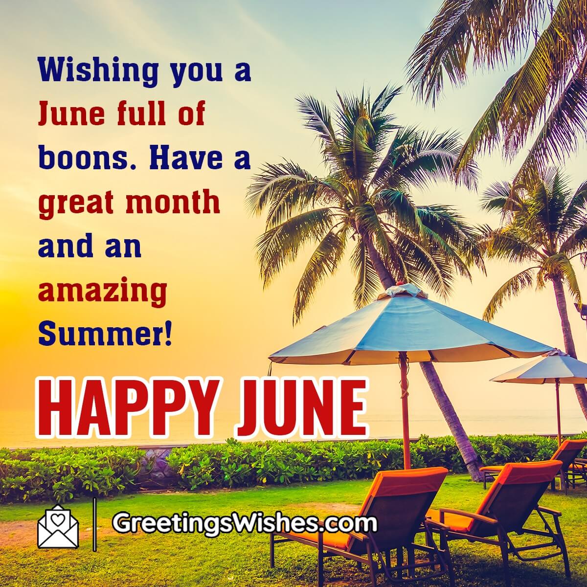 Happy June Month Wish Image
