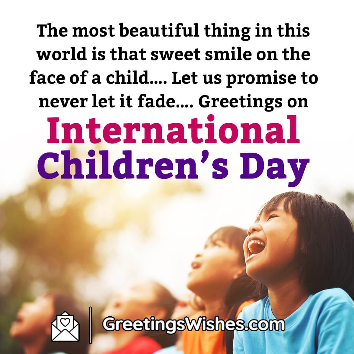 International Children’s Day Greetings