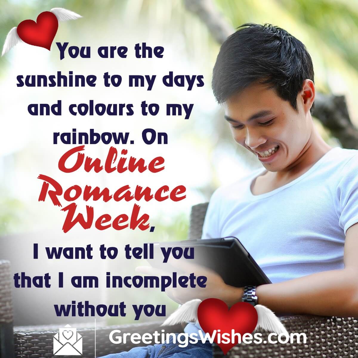 Online Romance Week Message For Boyfriend