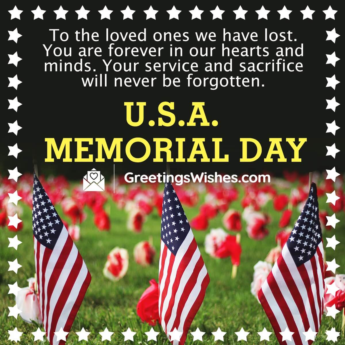 U.s.a. Memorial Day Greetings