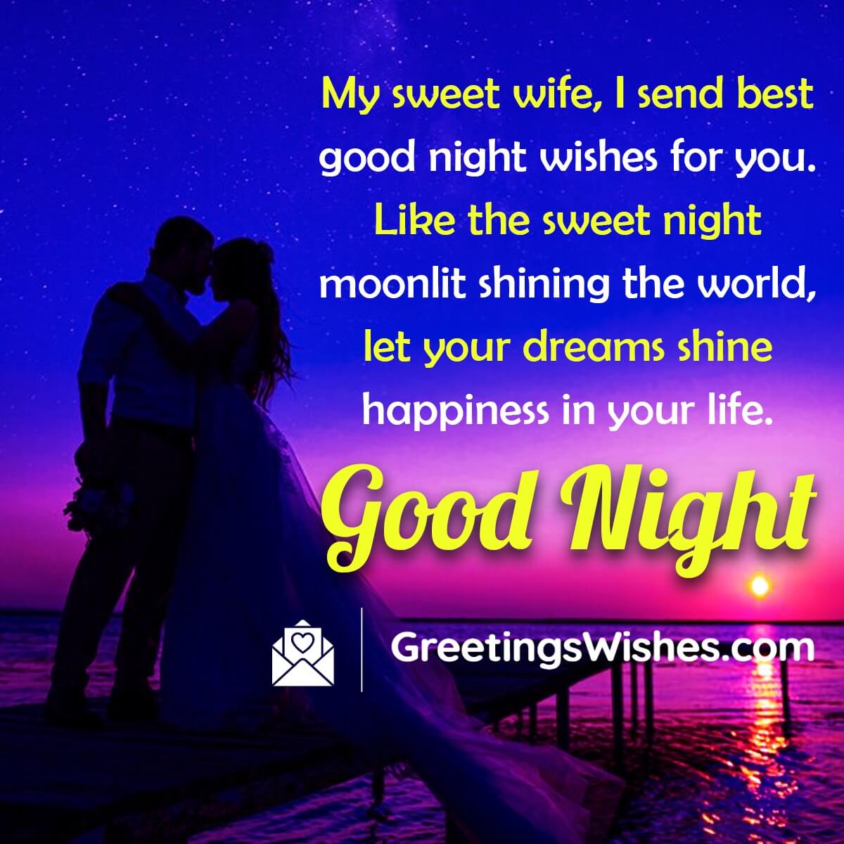 Best Good Night Wishes To Wife