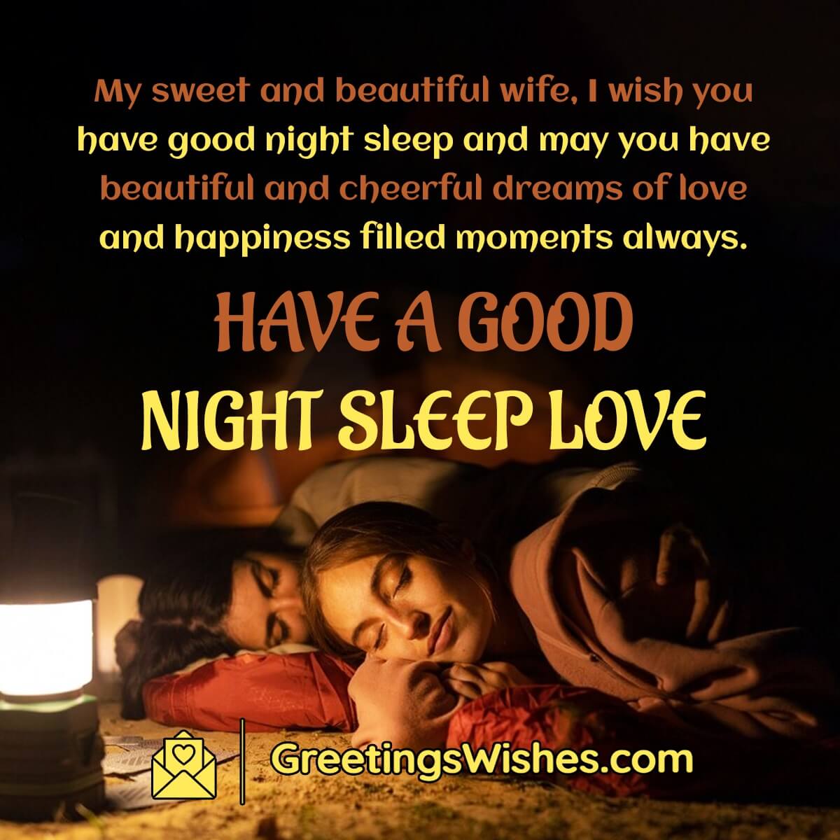 Good Night Messages to Wife - Greetings Wishes