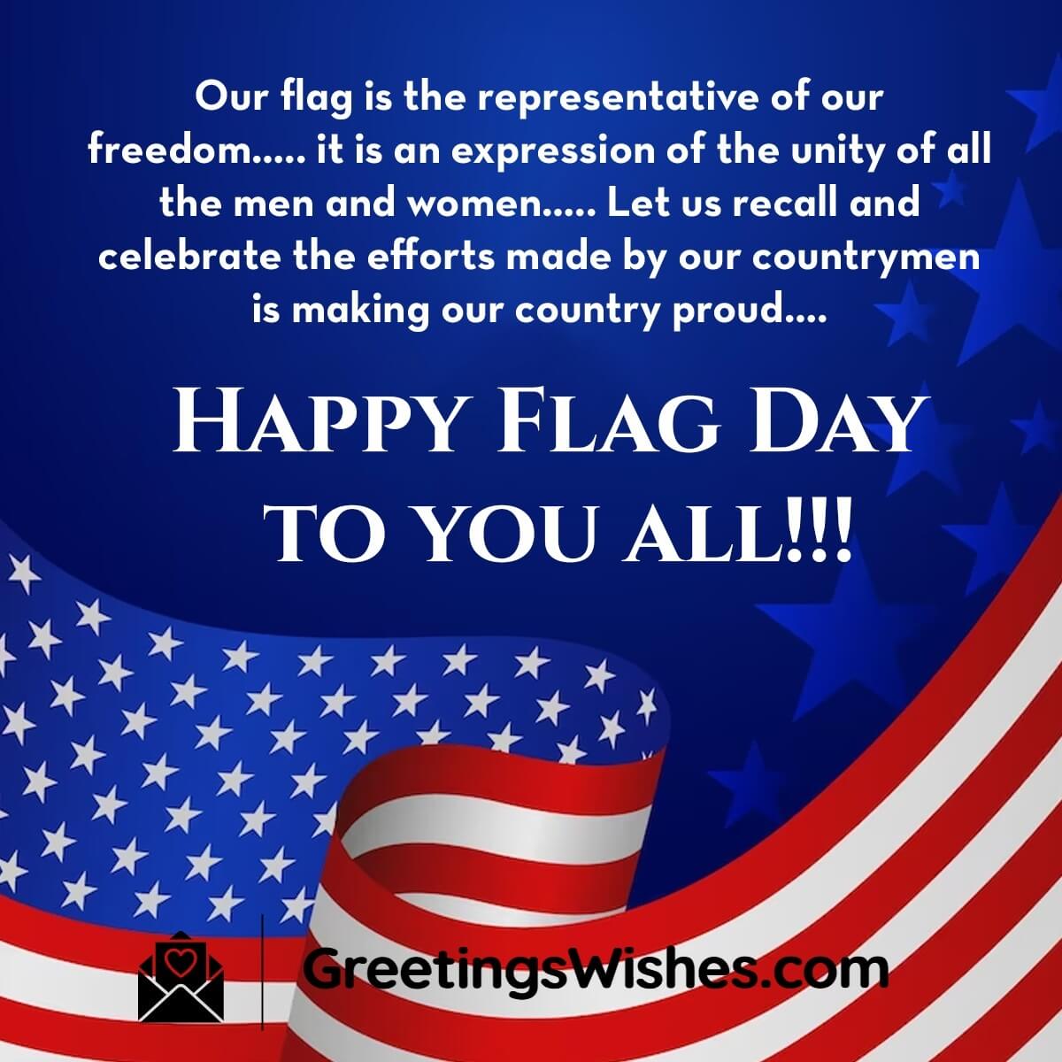 Happy Flag Day Message For Whatsapp