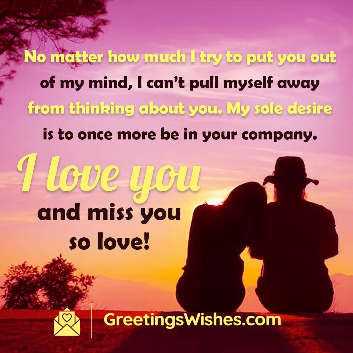 I Miss You Messages For Love - Greetings Wishes