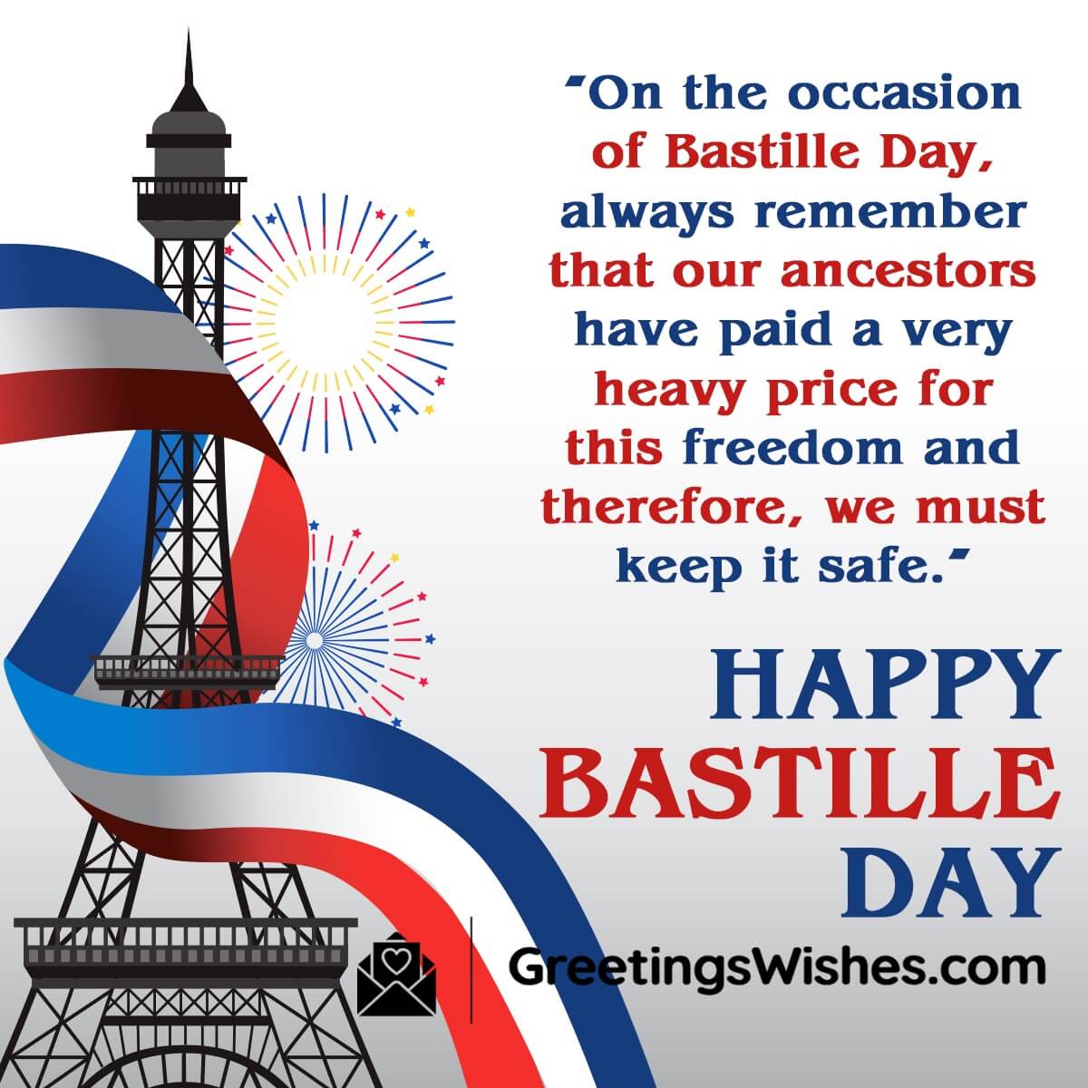 Bastille Day Wishes Messages (14 July)