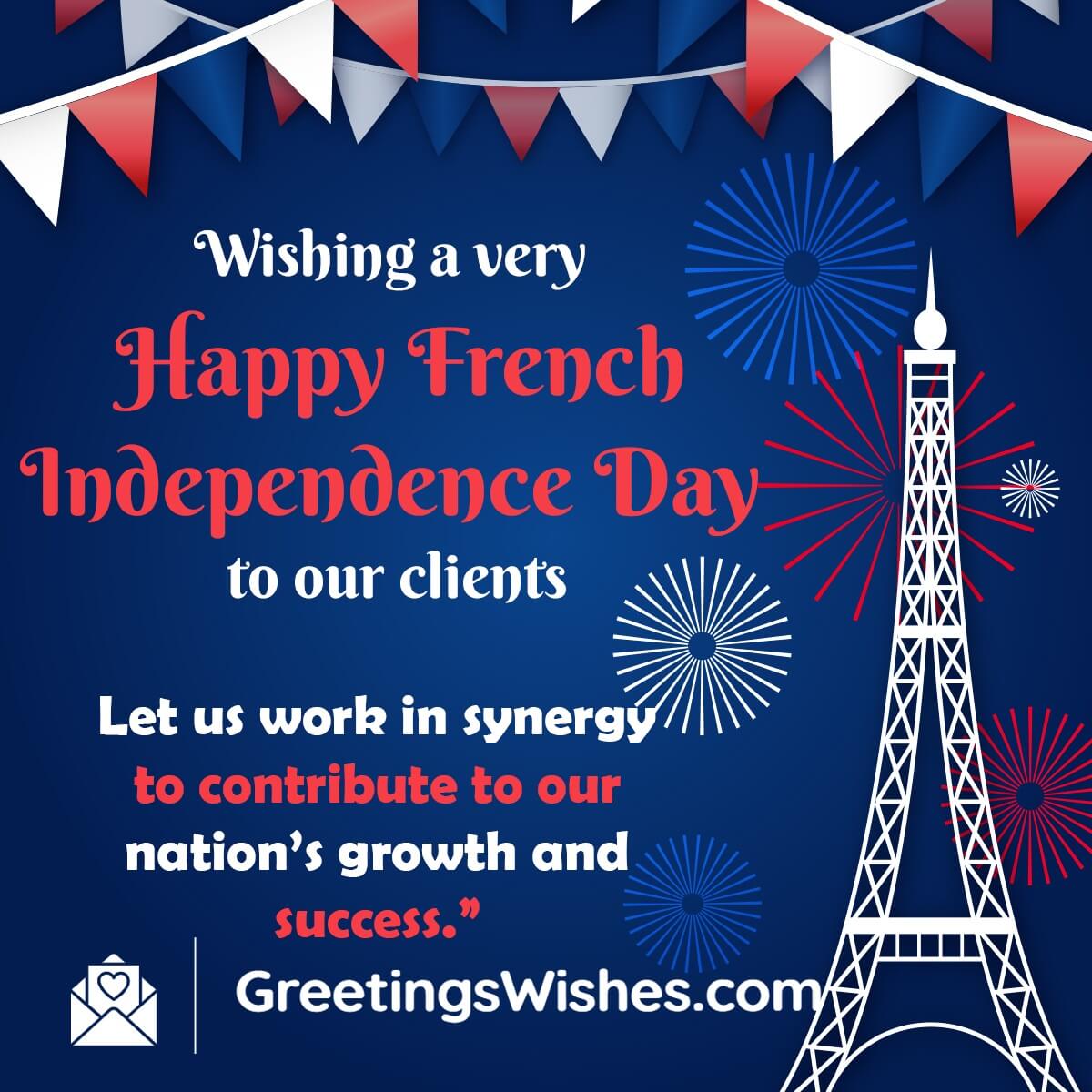 French Independence Day Messages To Clients