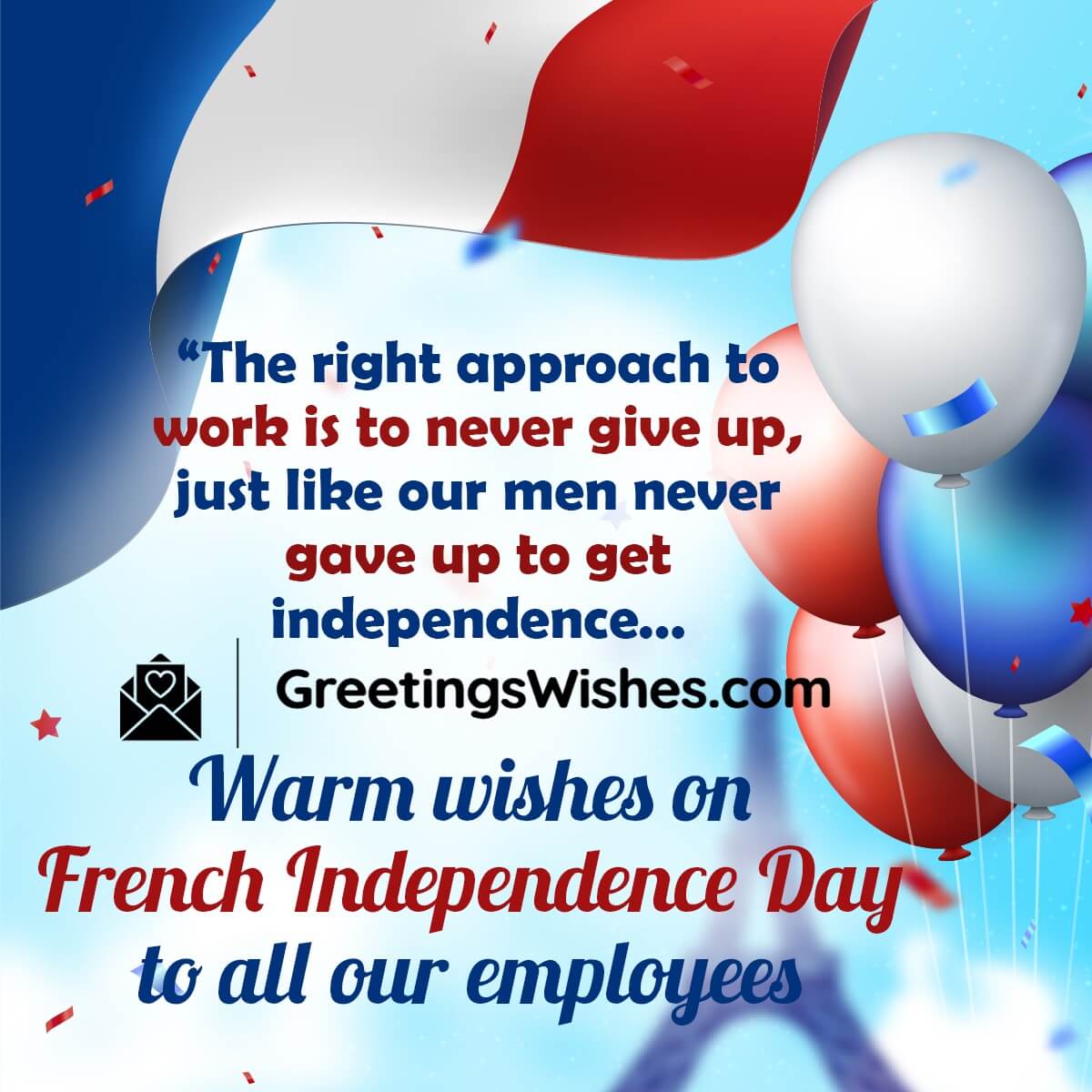 French Independence Day Messages To Employees