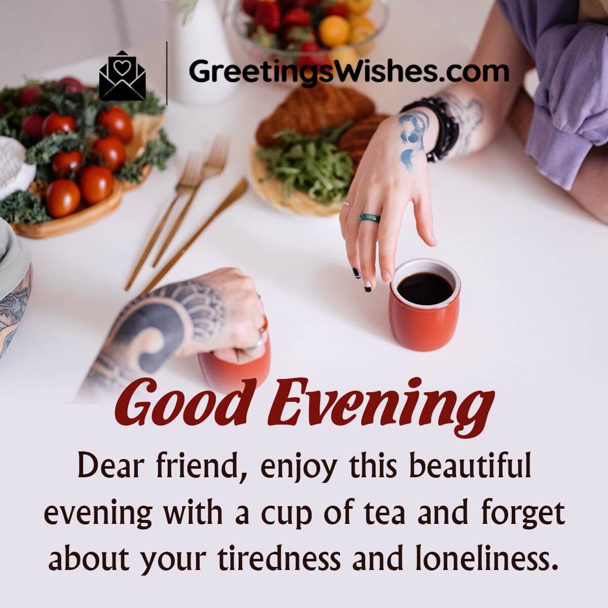 Good Evening Dear Friend Wishes